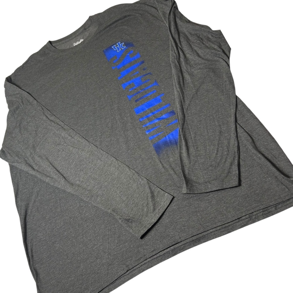 NEW Kentucky Wildcats Long Sleeve T Shirt Mens 3XL Gray College NCAA‎